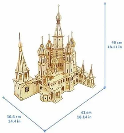 6 Notre Dame kathedraal 3D metalen modelkit